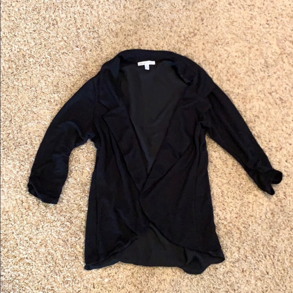 Cotton blazer with sheer window in back